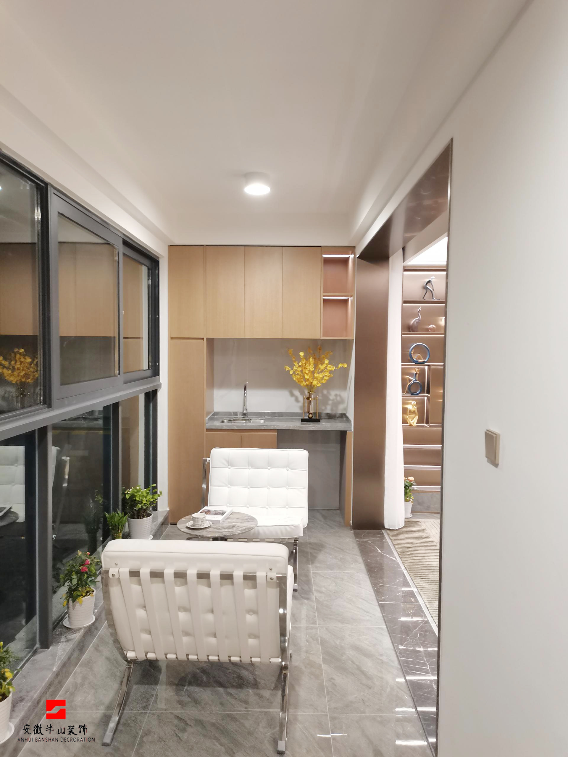 淮北.华松.蘭墅香汐B户型轻奢风样板间装饰工程(图7)