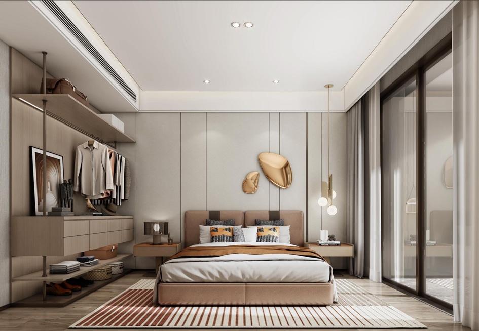 淮北.华松.蘭墅香汐B户型轻奢风样板间装饰工程(图11)