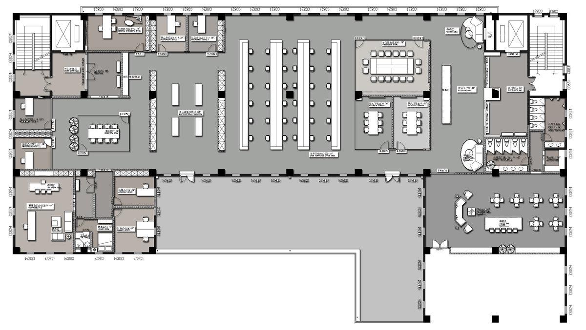 巢湖英和科技6000平方办公楼装修(图1)