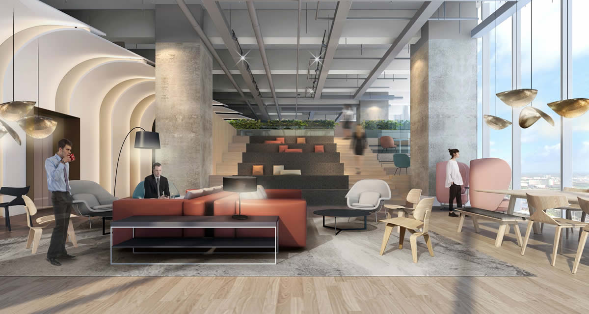 中天科技7000平办公楼装修设计项目(图5)