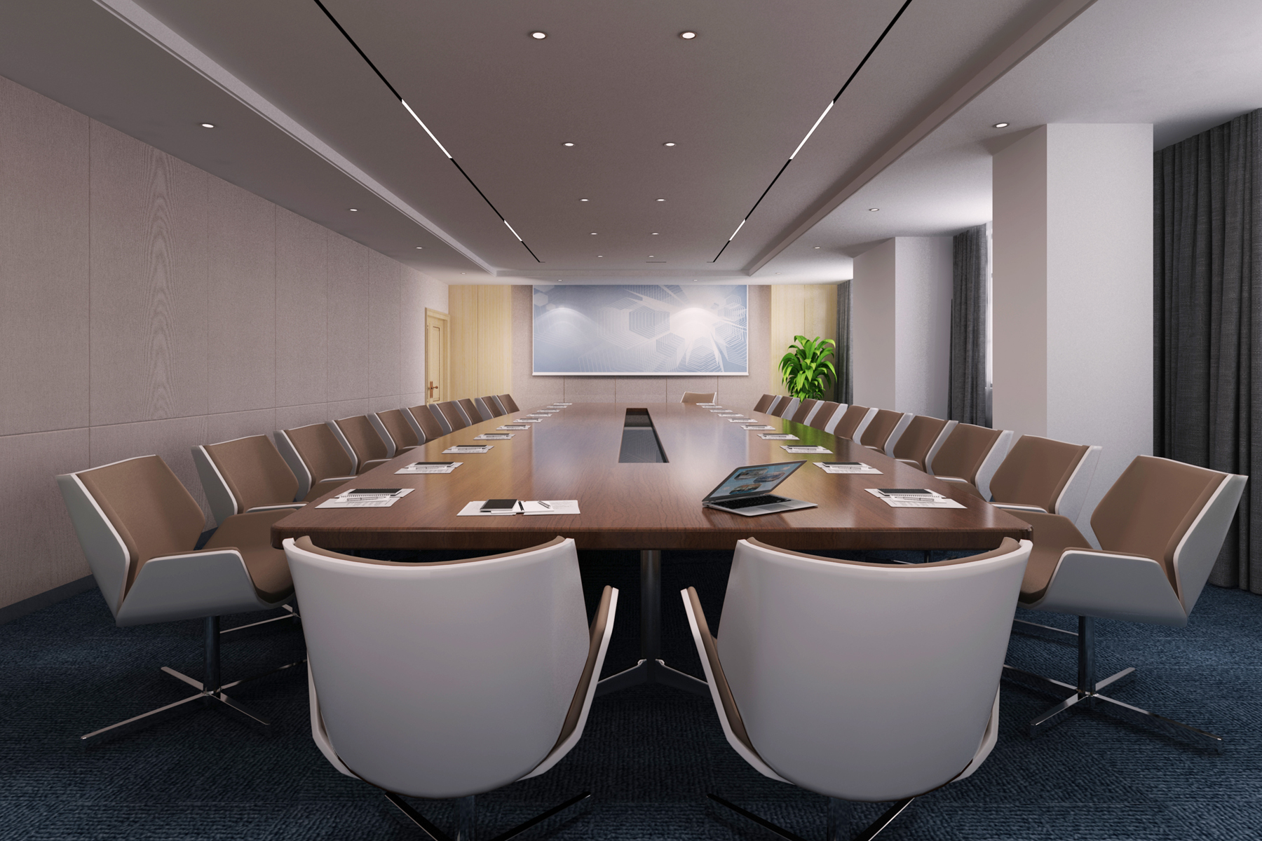 华新智能设备4000平方办公楼改造装修工程(图6) 合肥办公楼装修设计公司案例|华新智能停车5000㎡现代简约风格改造(图10)