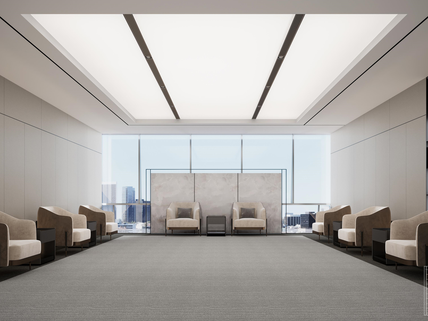 半山装饰带你玩转简约风接待空间(图2)