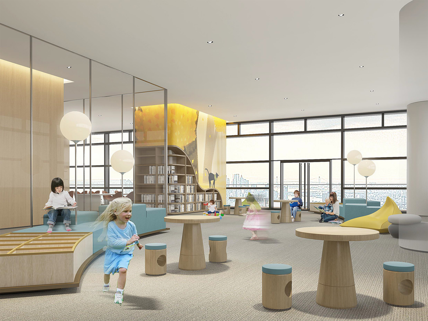 芜湖5000平方科技公司简约办公楼装修案例(图3)