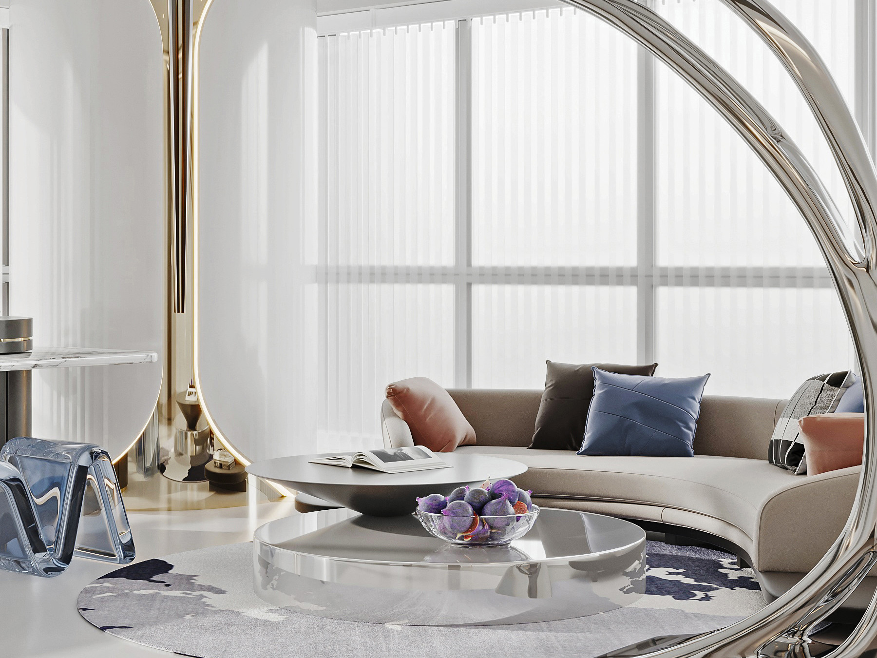 现代轻奢500㎡办公室装修设计项目(图2) 现代轻奢500㎡办公室装修设计案例(图2)