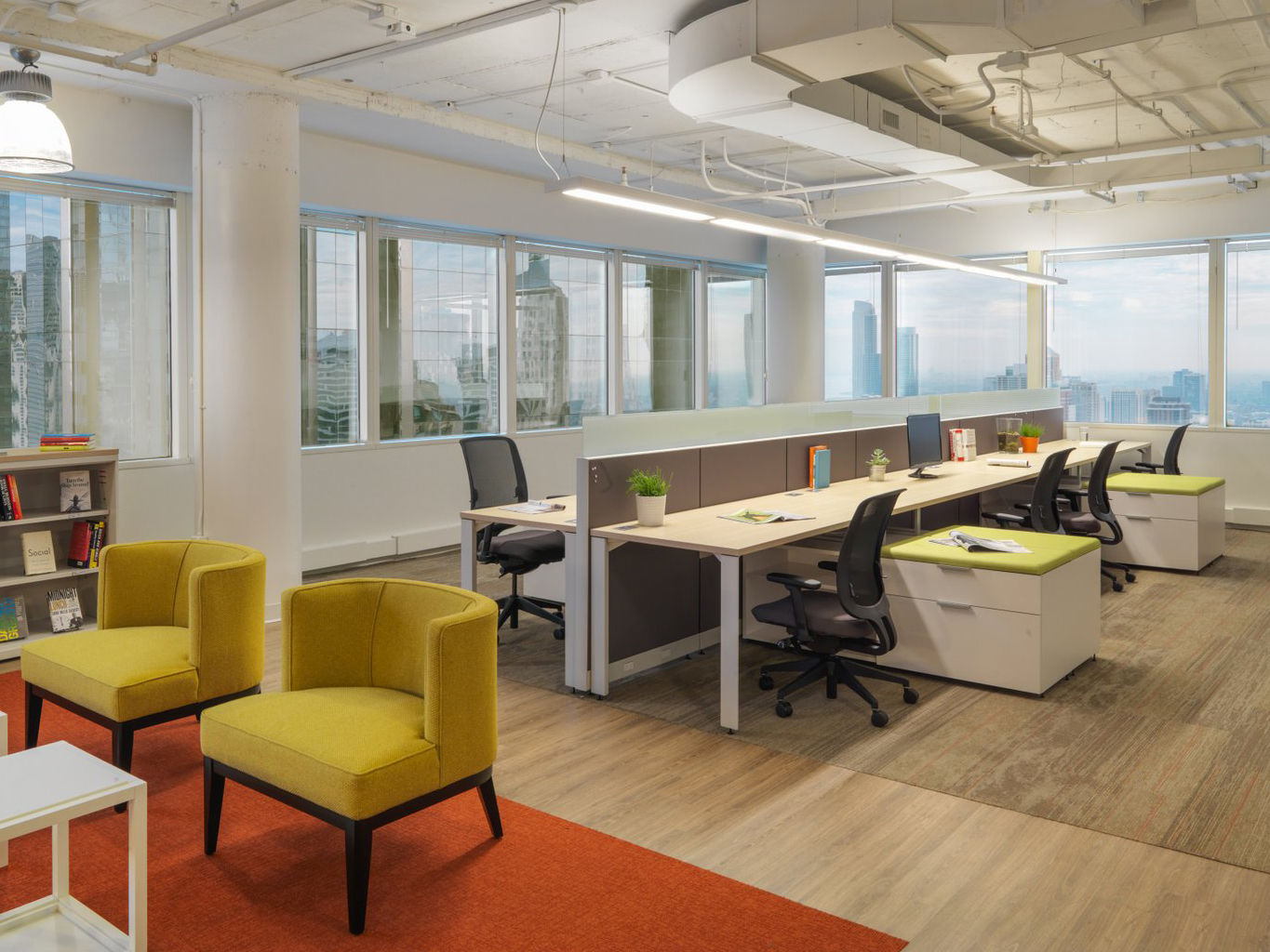 滁州2000㎡现代简约风办公室装修设计项目(图1)