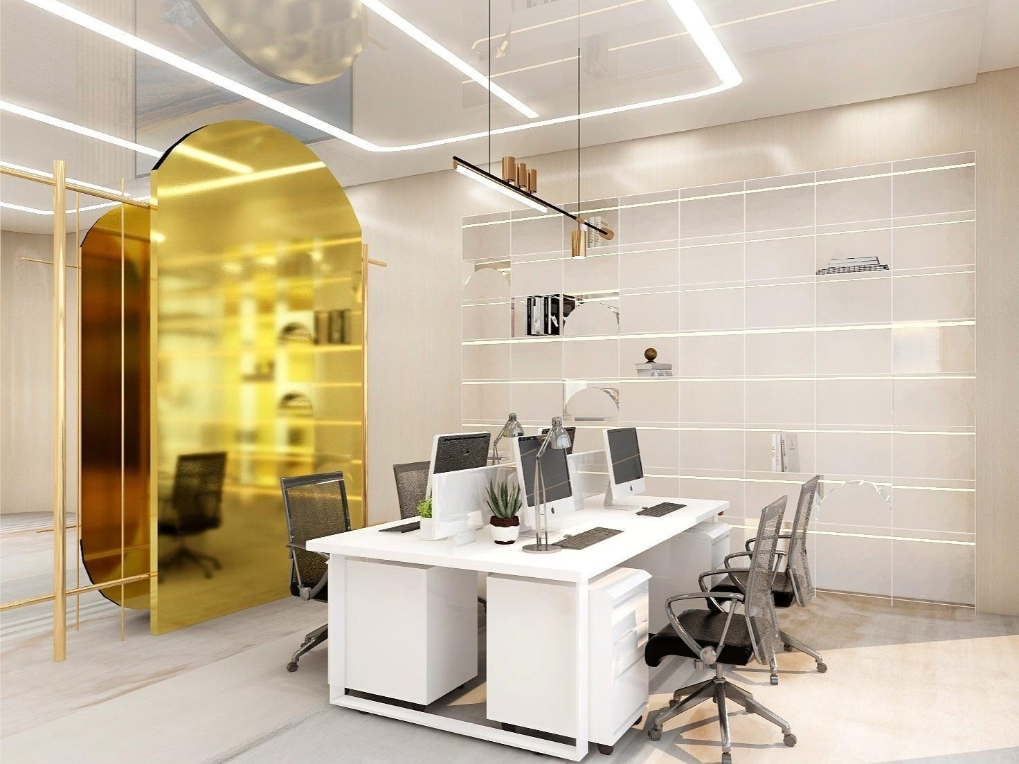 合肥400㎡简约直播间办公室装修案例解析(图1)