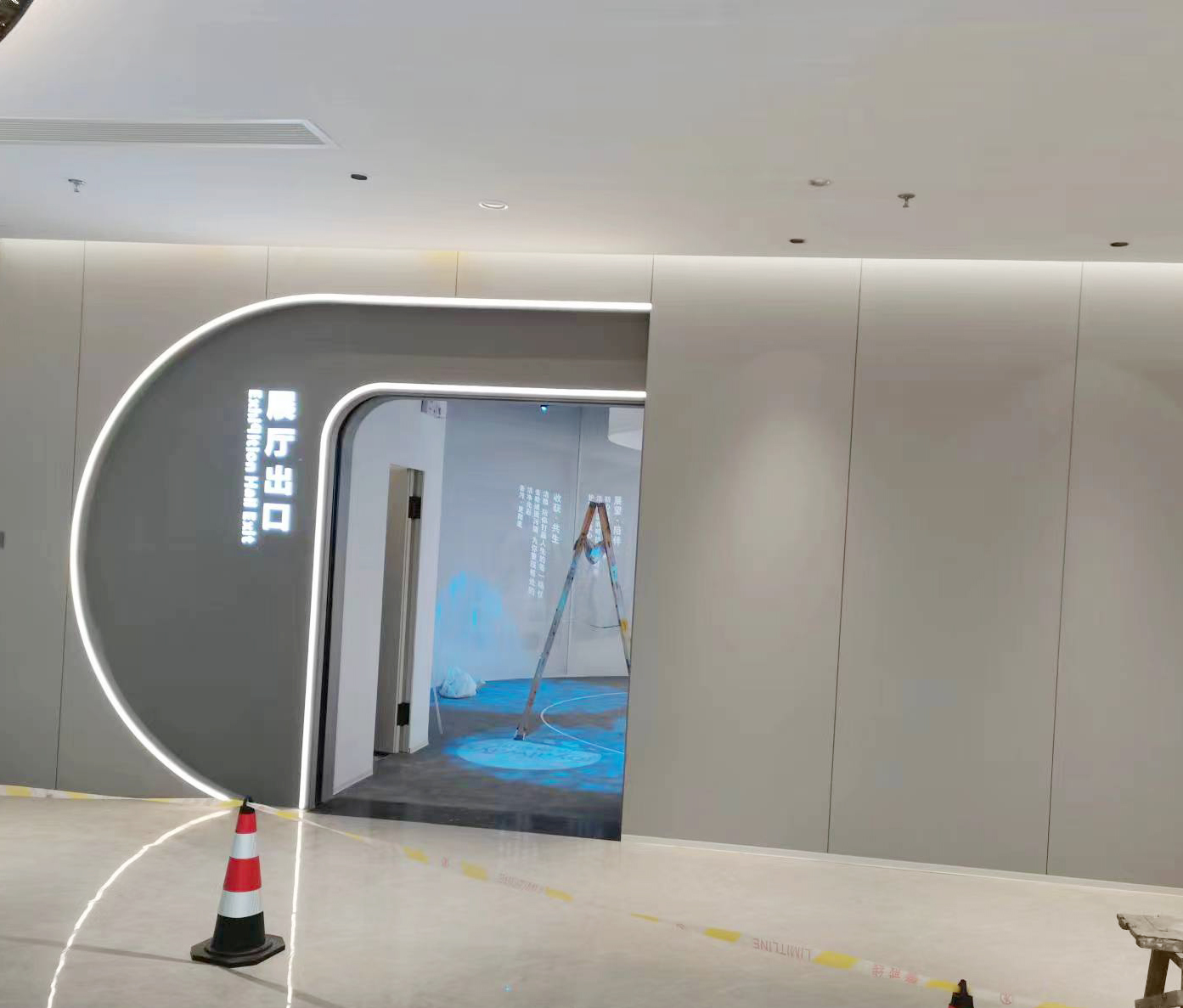 铜陵洁雅展厅文化长廊区域装修设计案例(图3)