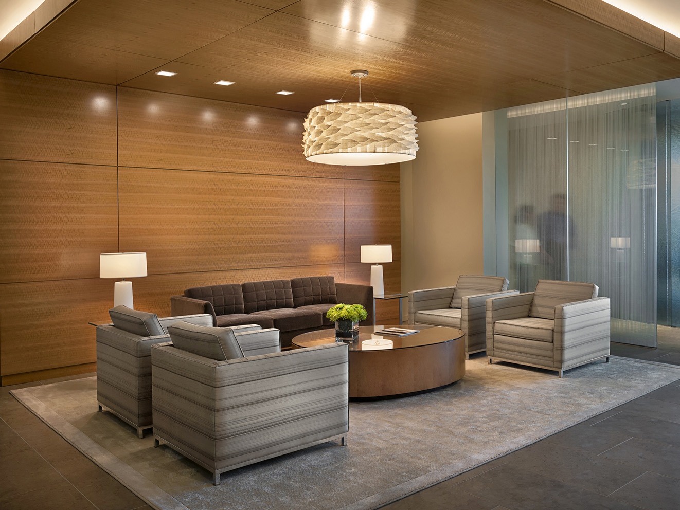 巢湖2700平方现代简约风办公室装修设计项目(图2)