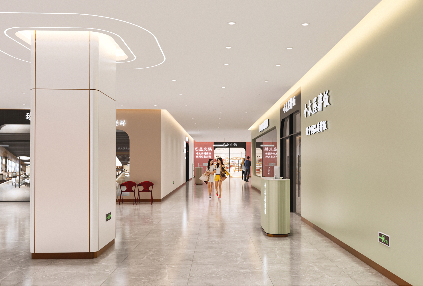 淮北5000㎡商场装修设计案例｜半山装饰打造商业空间新标杆(图2)