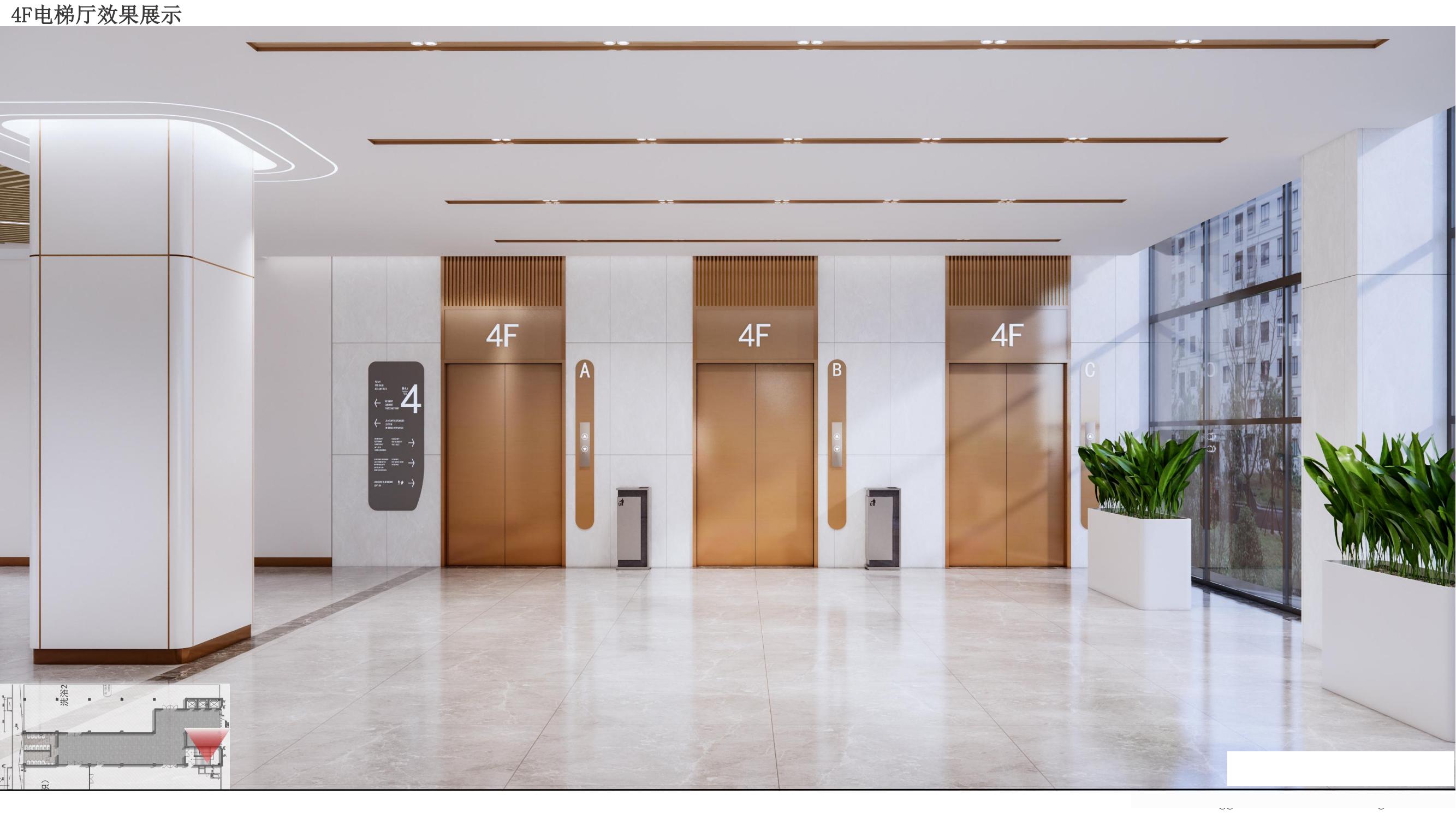 淮北商场内部电梯装修设计项目(图5) 淮北商场内部电梯装修设计项目(图2)