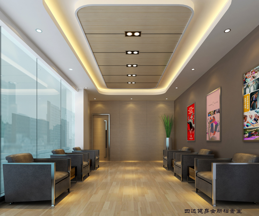 合肥市4000平方四达健身会所-健身房装修(图7)